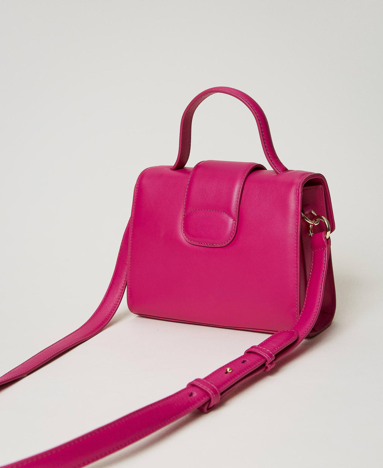 'Amie' leather shoulder bag Fuxia Woman 231TD8441-03