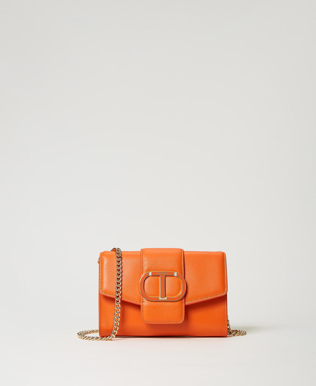 &lsquo;Amie&rsquo; leather clutch