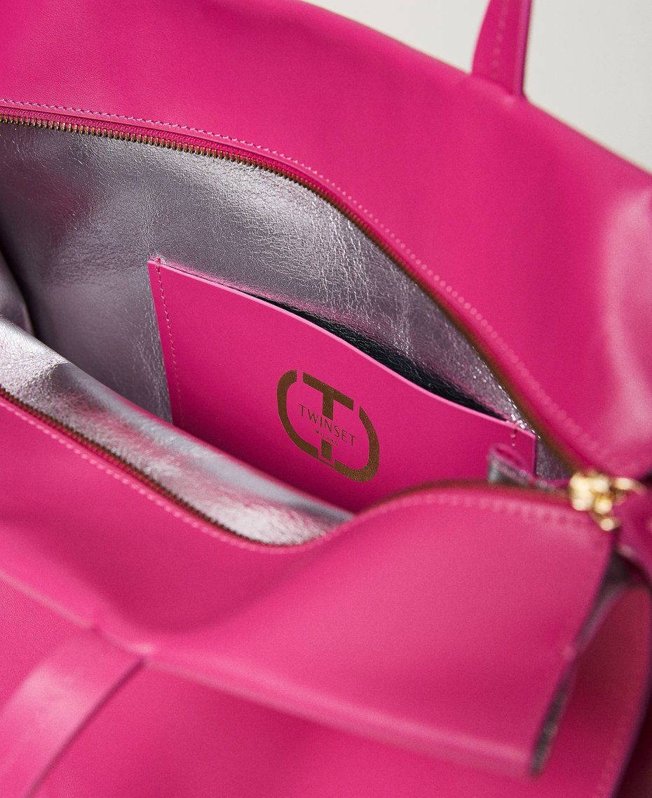 Shopper „Étoile“ aus Doubleface-Leder Pink Frau 231TD844A_00009_04