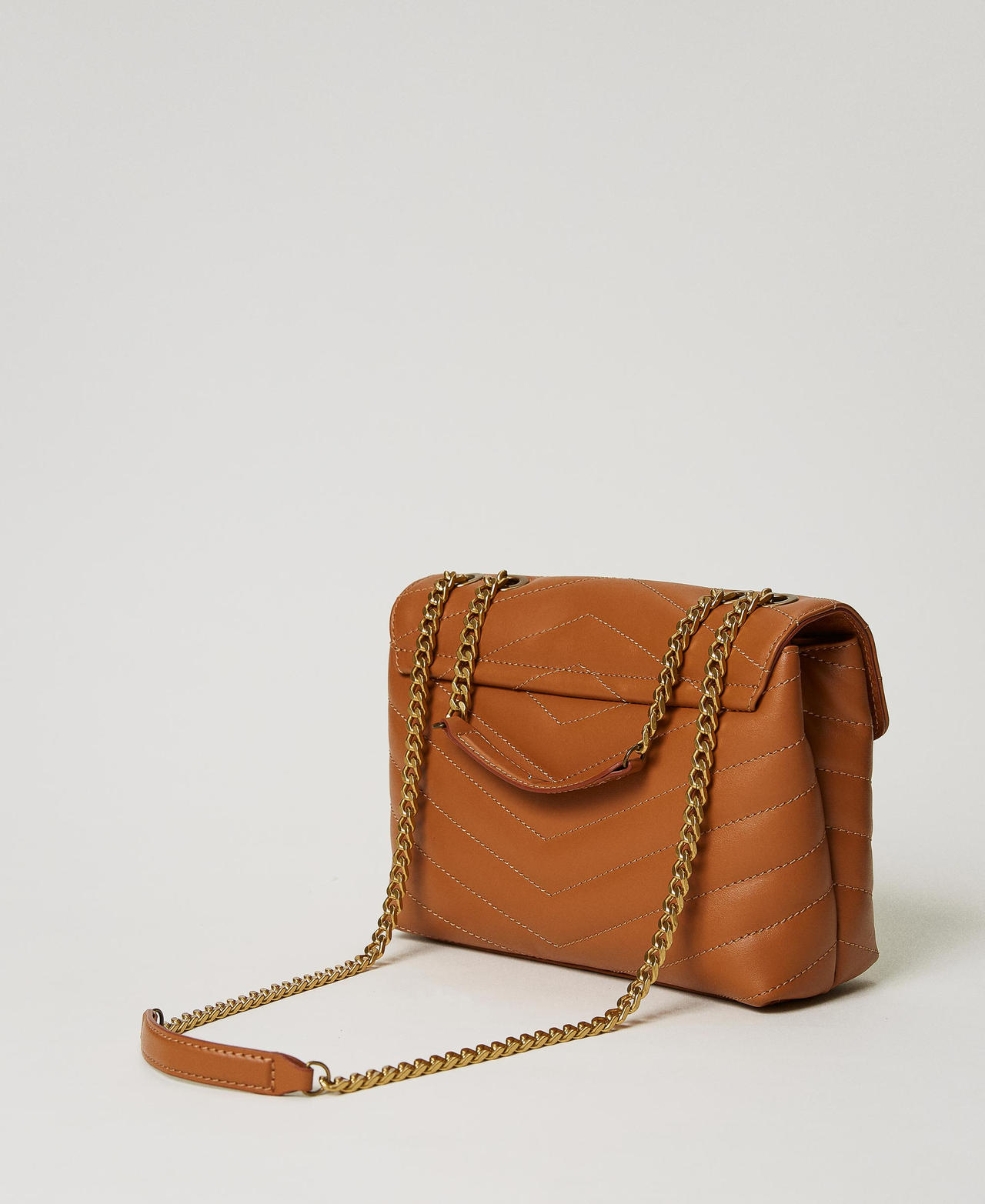 'Dreamy' medium leather shoulder bag Leather Brown Woman 231TD8450-03