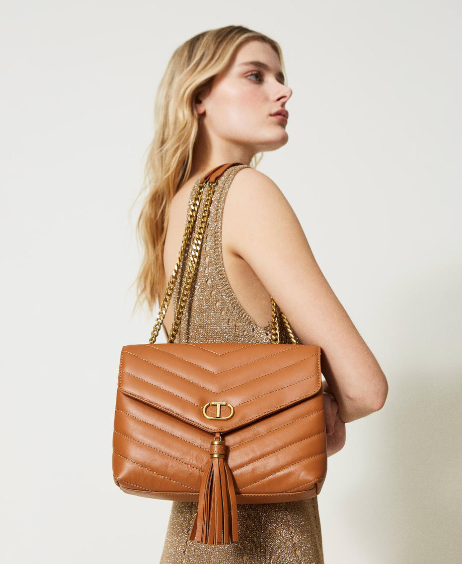 'Dreamy' medium leather shoulder bag