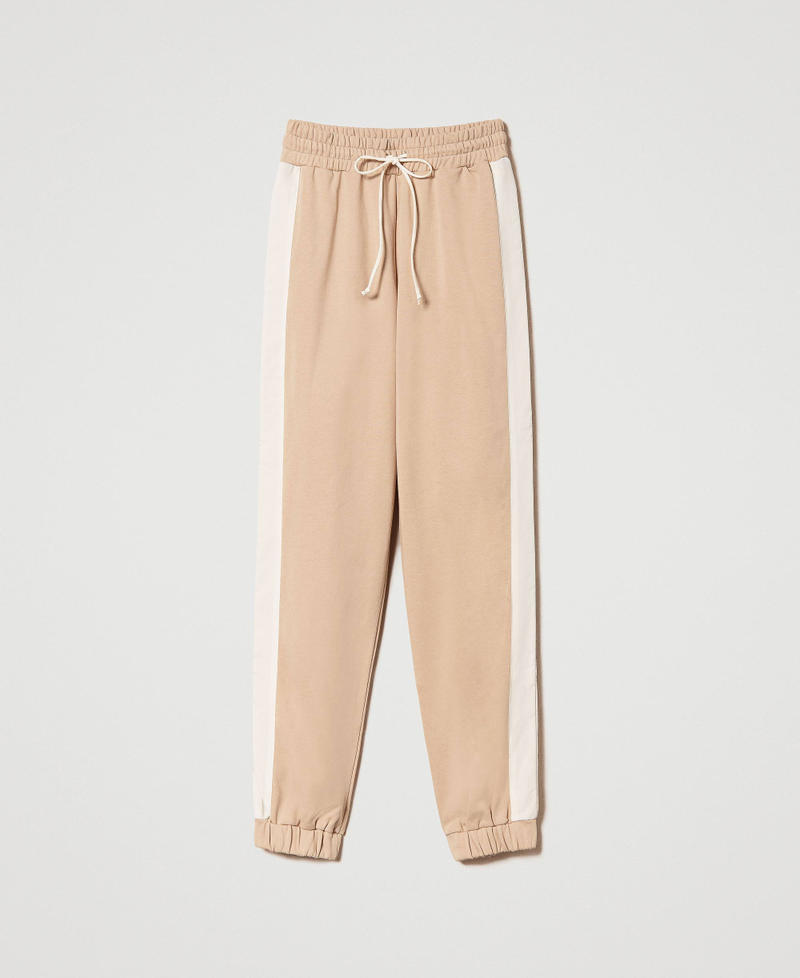 Pantalon en molleton et popeline