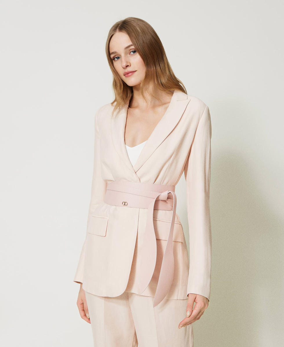 Sash belt with Oval T