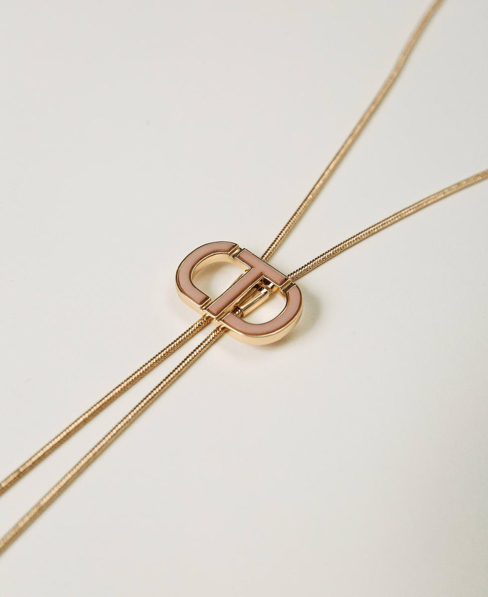 Collier chocker avec Oval T et pompons