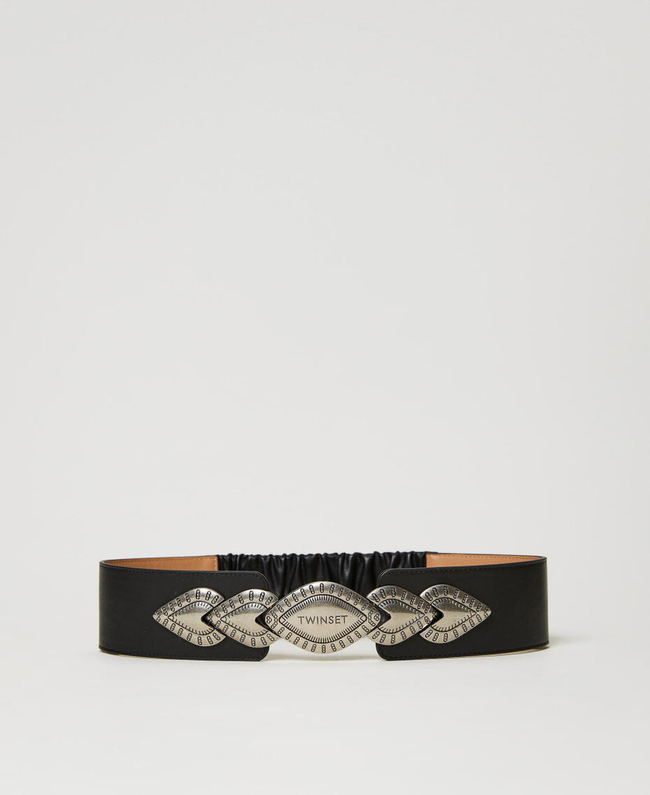 Cintura con fibbia décor Nero Donna 231TO525A-01