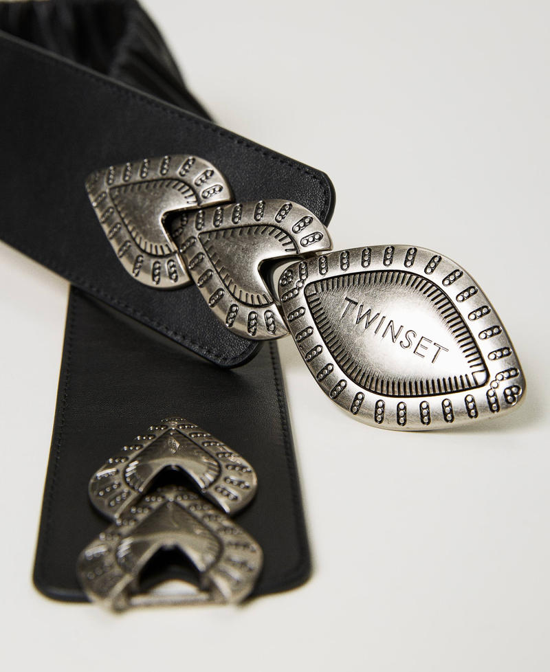 Cintura con fibbia décor Nero Donna 231TO525A-02