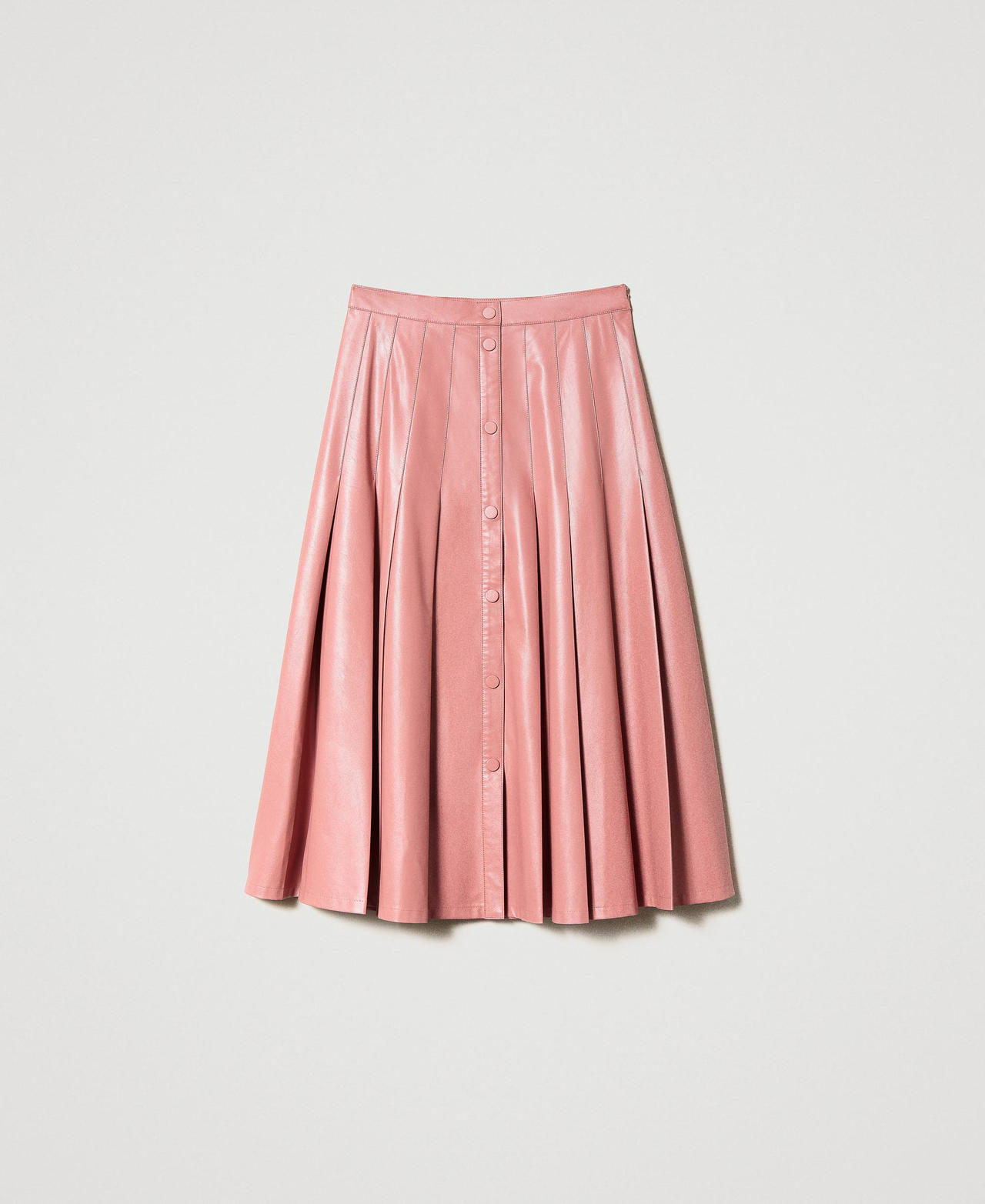 Pleated midi skirt Woman Pink TWINSET Milano