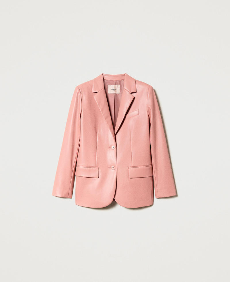 Blazer effet cuir