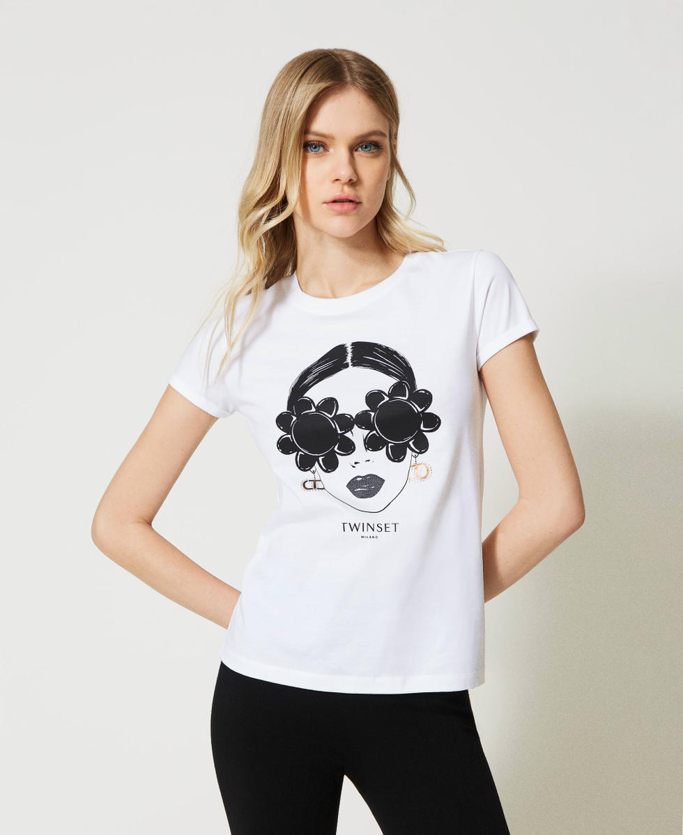 T shirt stampa donna on sale
