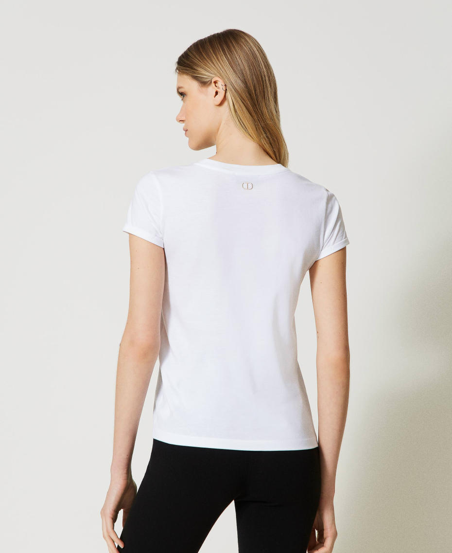 T-shirt with print White Woman 231TP2136_00001_03