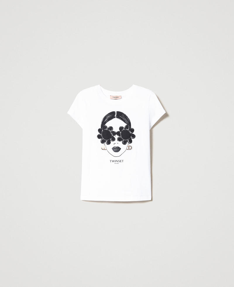 T-shirt with print White Woman 231TP2136-0S