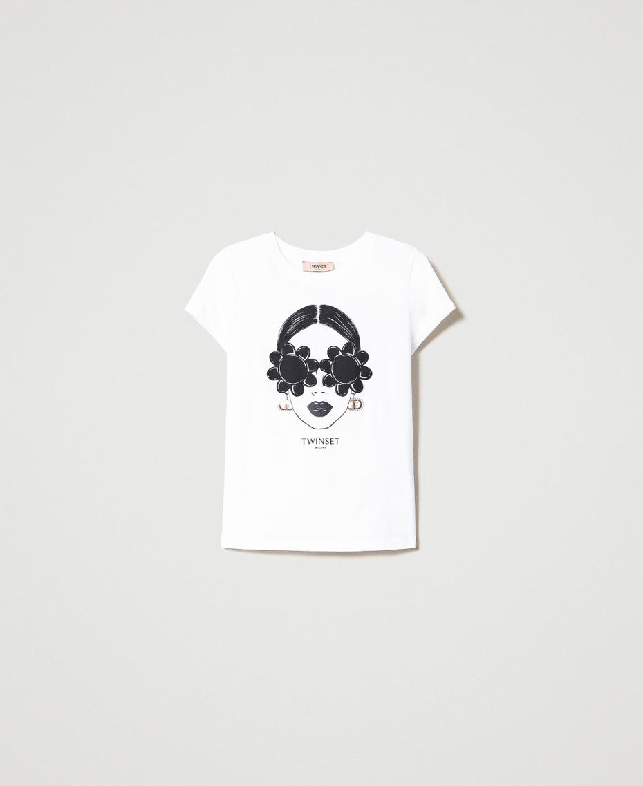 T-shirt imprimé Blanc Femme 231TP2136-0S