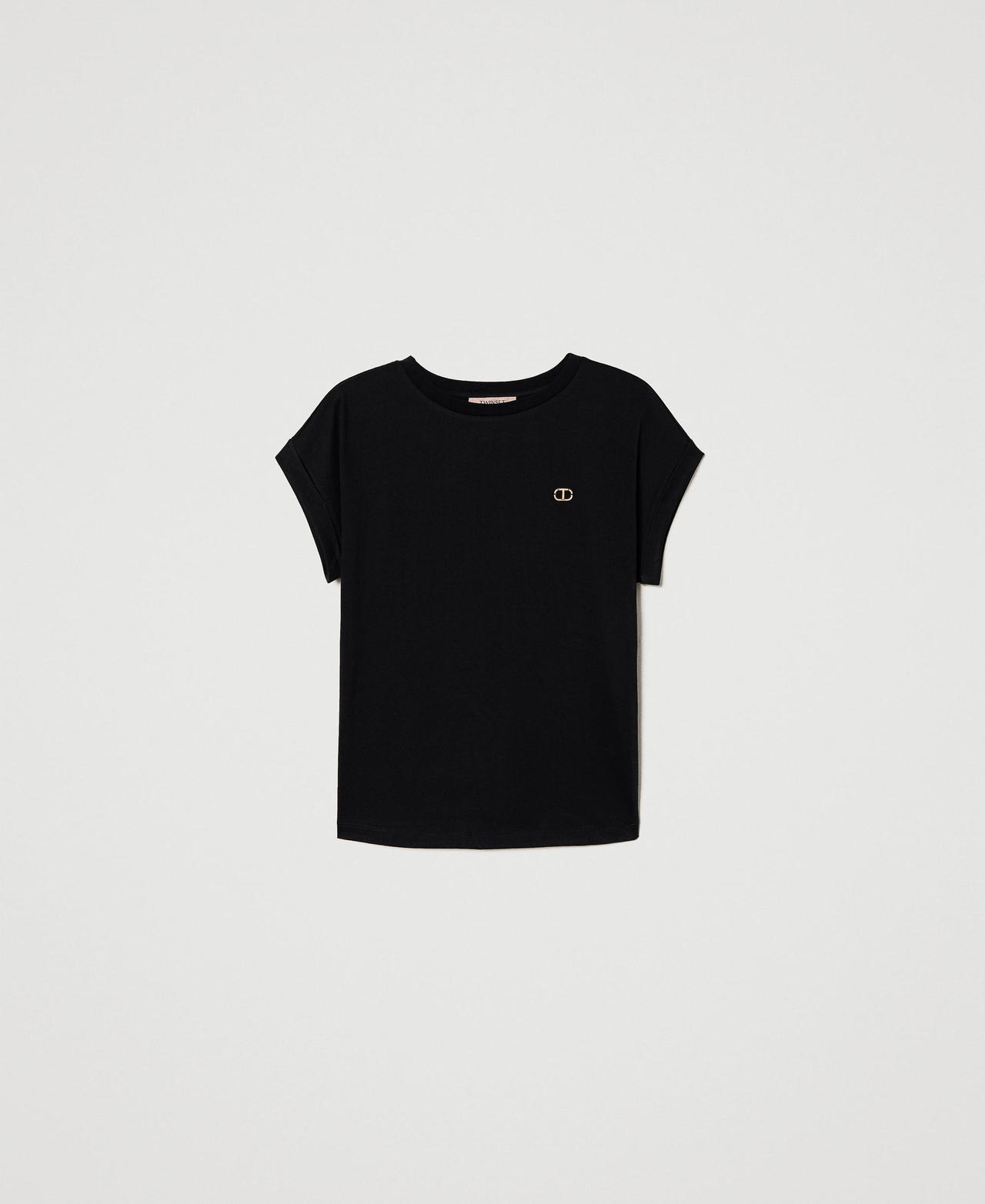 T-shirt avec Oval T strassé