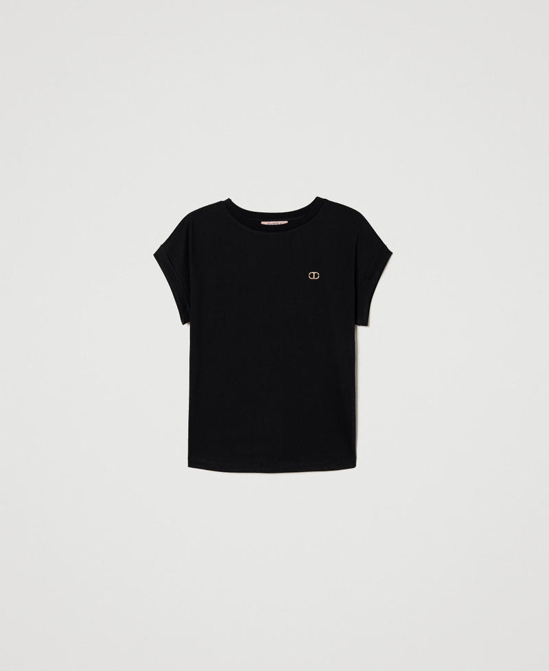 T-shirt avec Oval T strassé