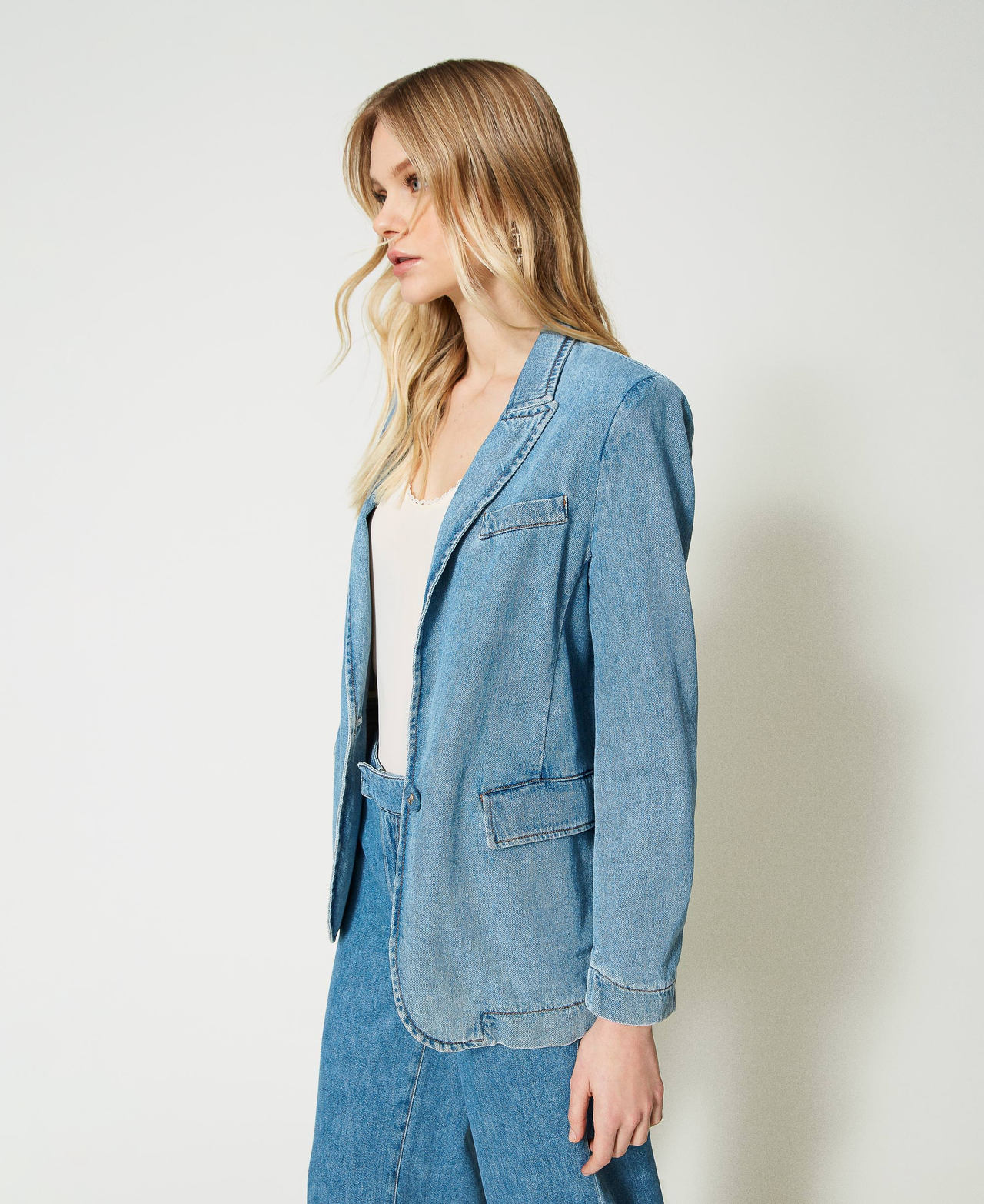 Denim blazer "Mid Denim" Blue Woman 231TP2210_01611_02