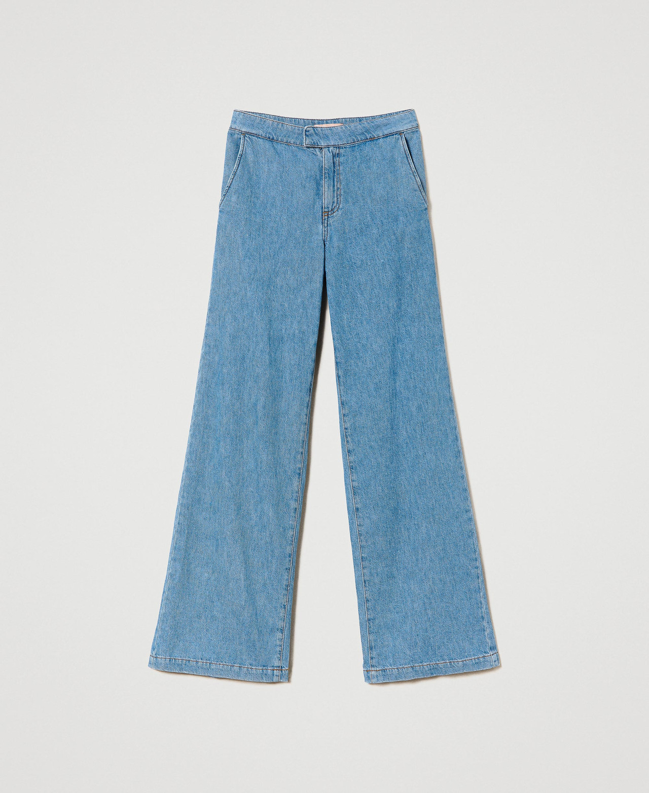 Jean Femme MARKS & SPENCER Taille 10, Coupe Loose, Jambe 33, Bleu Foncé Délavé (stonewashed) - En Coton Denim, état Très Bon