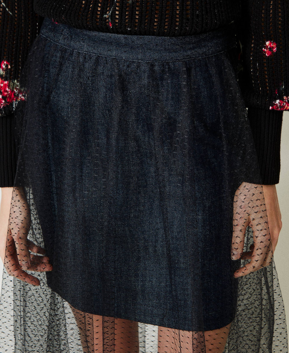 Gonna jeans e tulle new arrivals