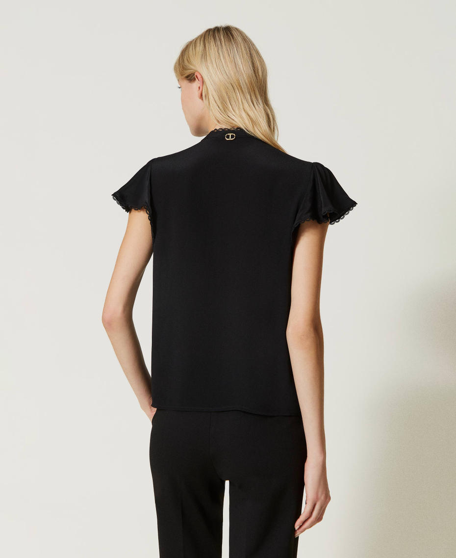 Camicia in misto seta
