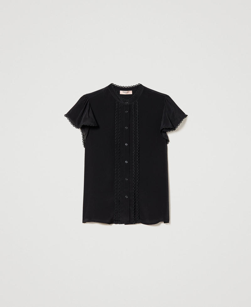 Camicia in misto seta