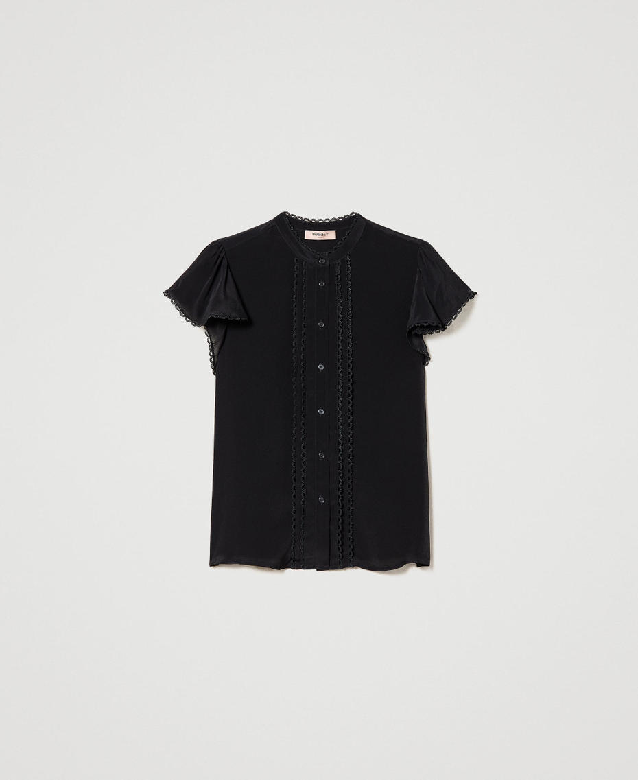 Silk blend shirt