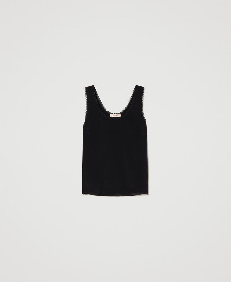 Top in misto seta
