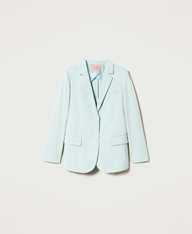 Blazer en lin mélangé