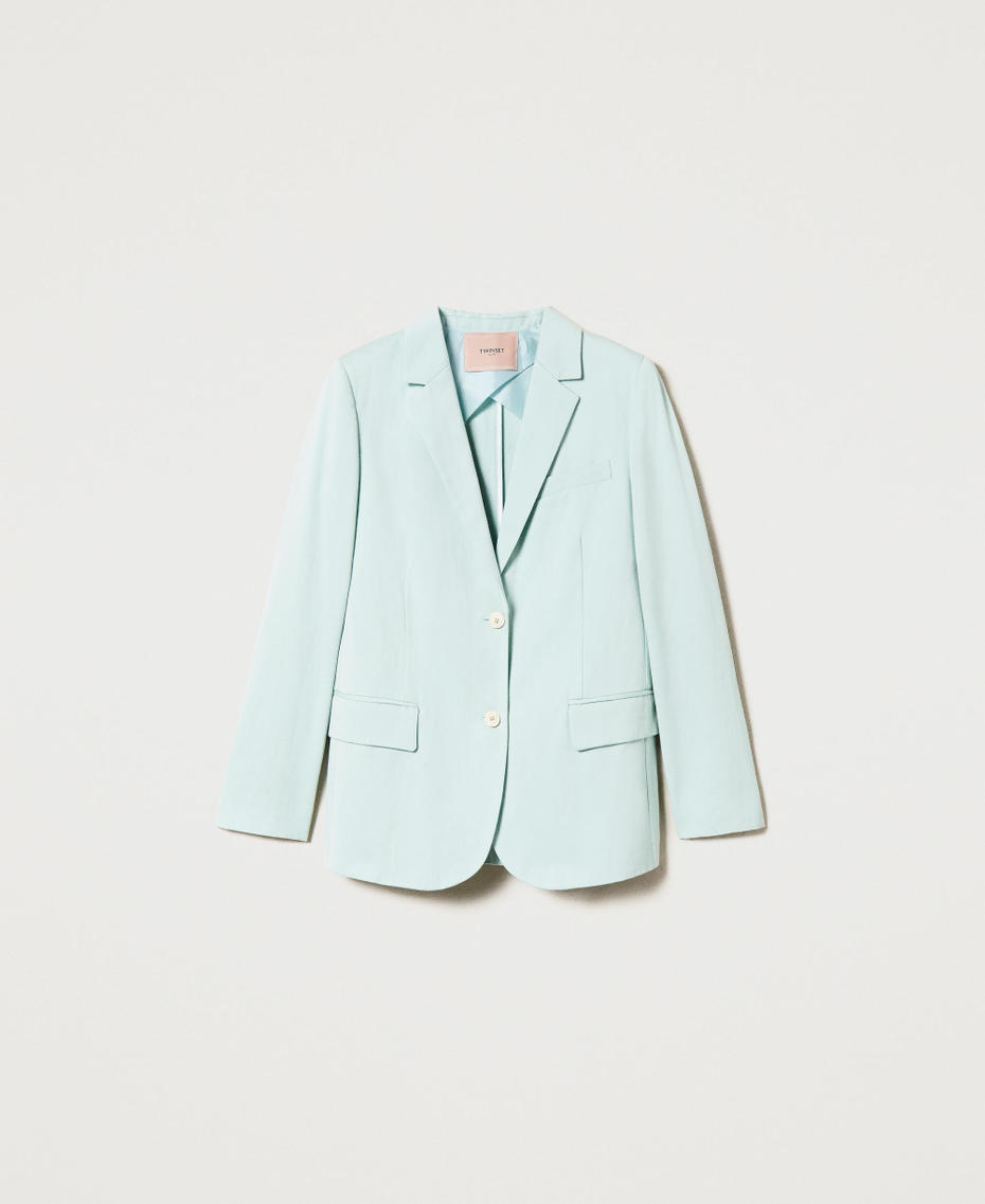 Blazer en lin mélangé