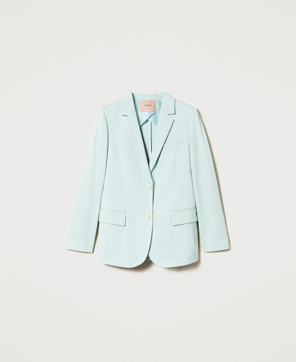 Linen blend blazer