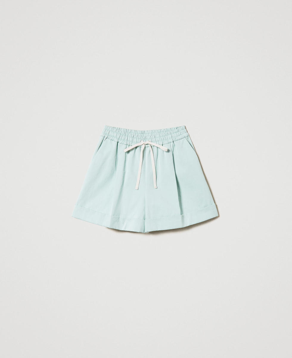 Linen blend shorts