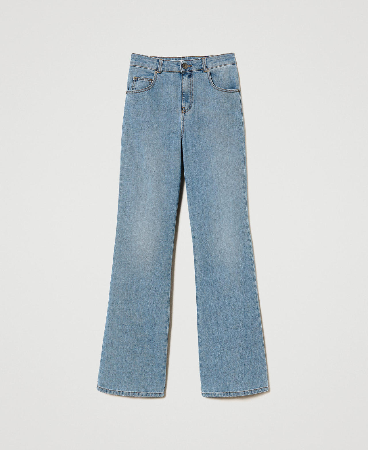 High-Waist-Jeans im Flare-Fit