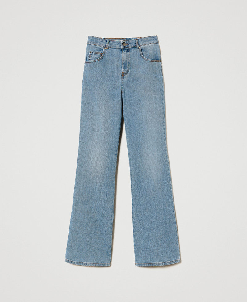 Jean évasé taille haute