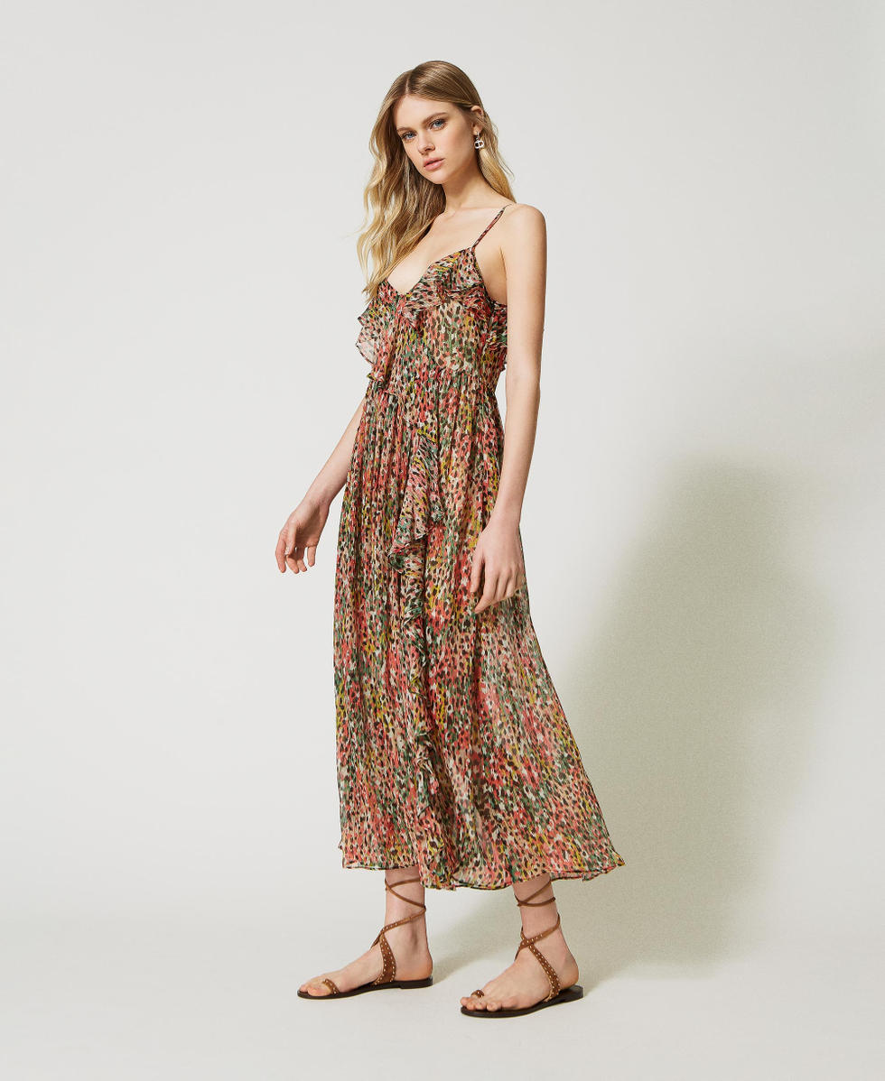Vestito 2025 animalier lungo