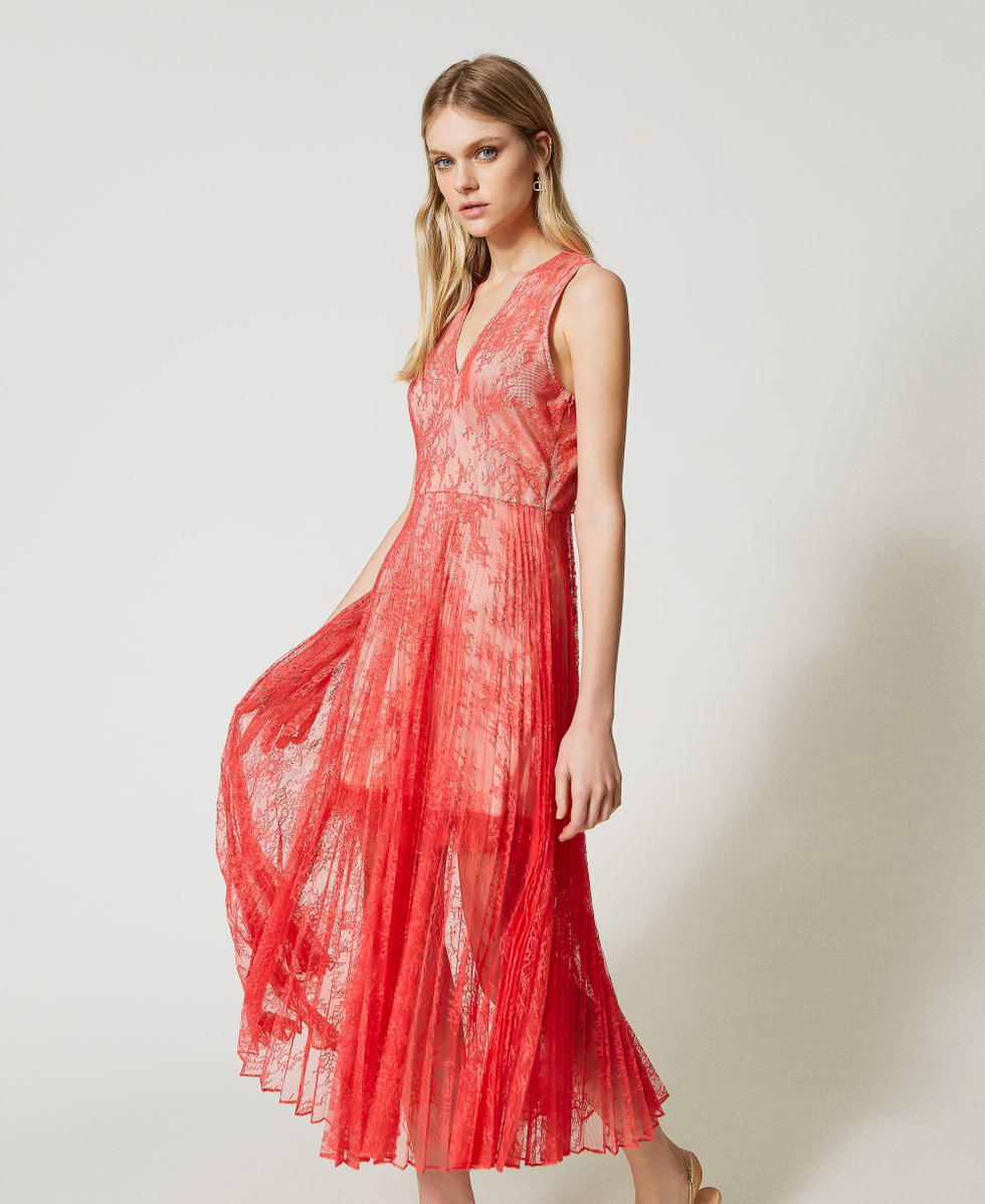 Twin set abito pizzo discount