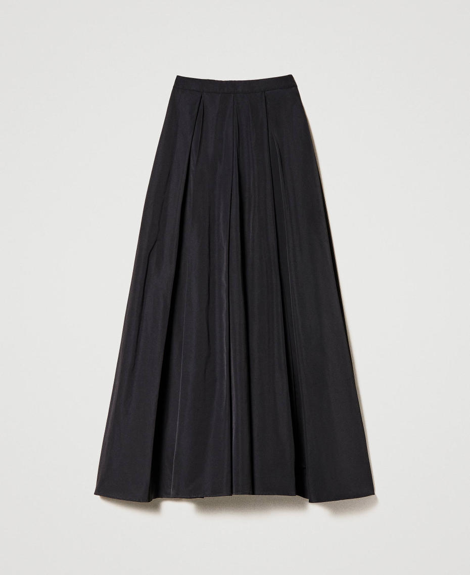 Long taffeta skirt Black Woman 231TP2720-0S