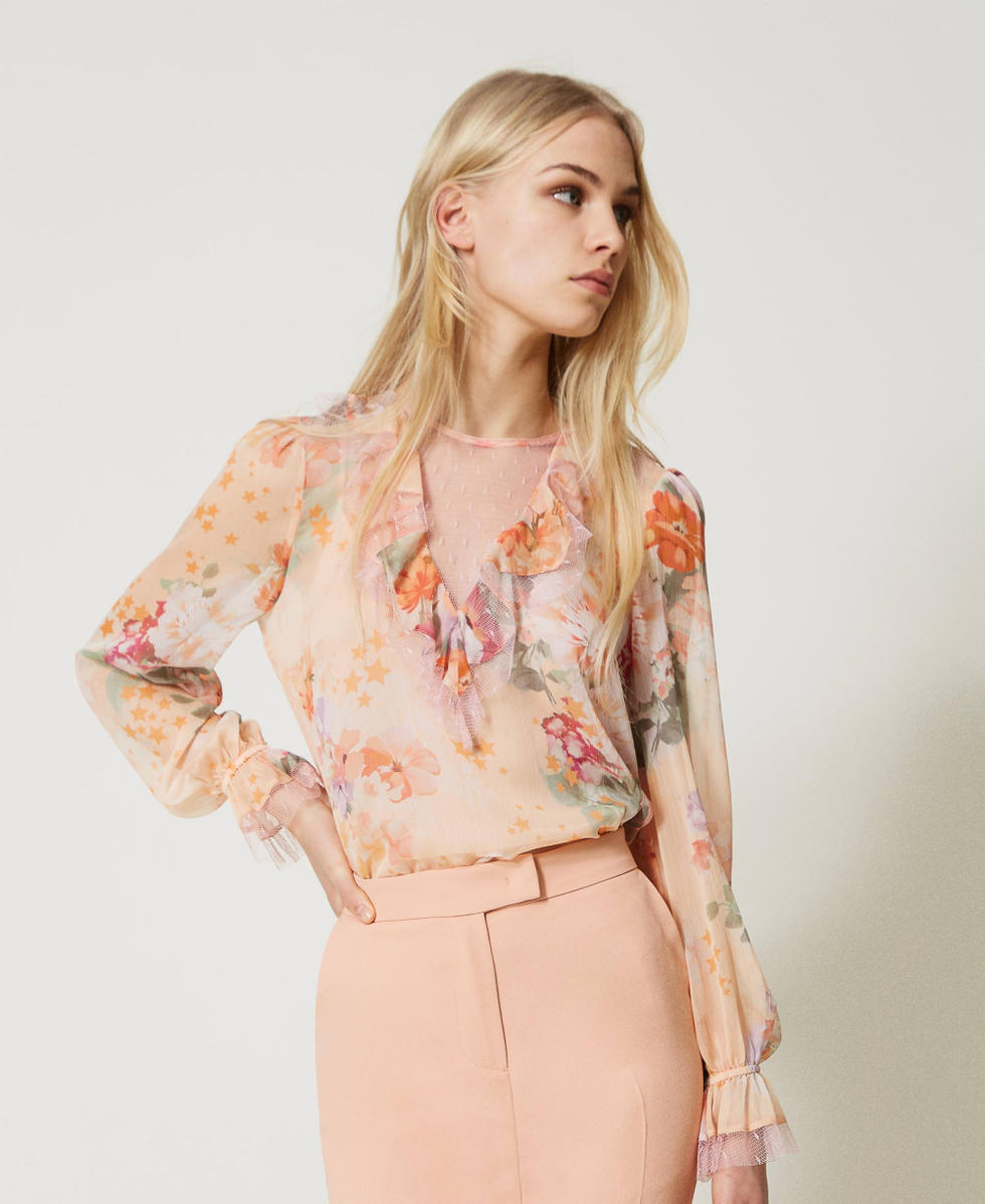 Blusas en crepe elegantes 2025