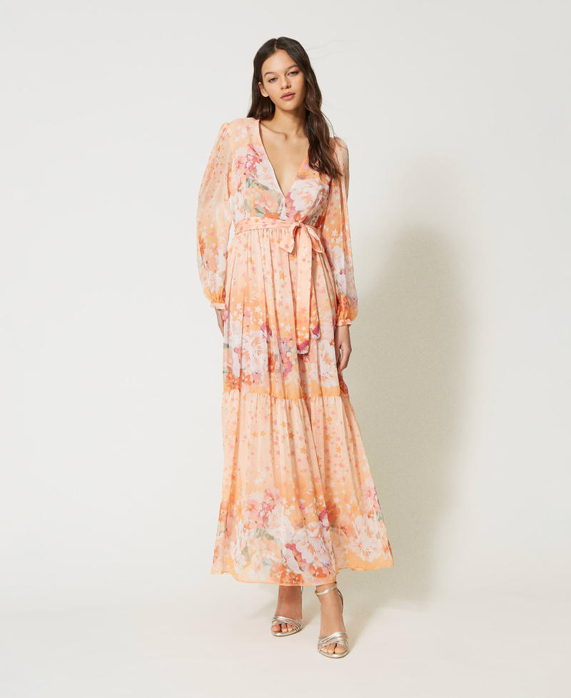 Long creponne dress