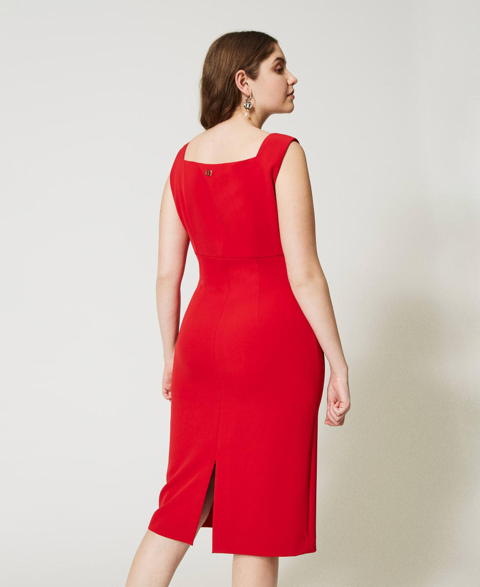 Plus size red sheath dress hot sale