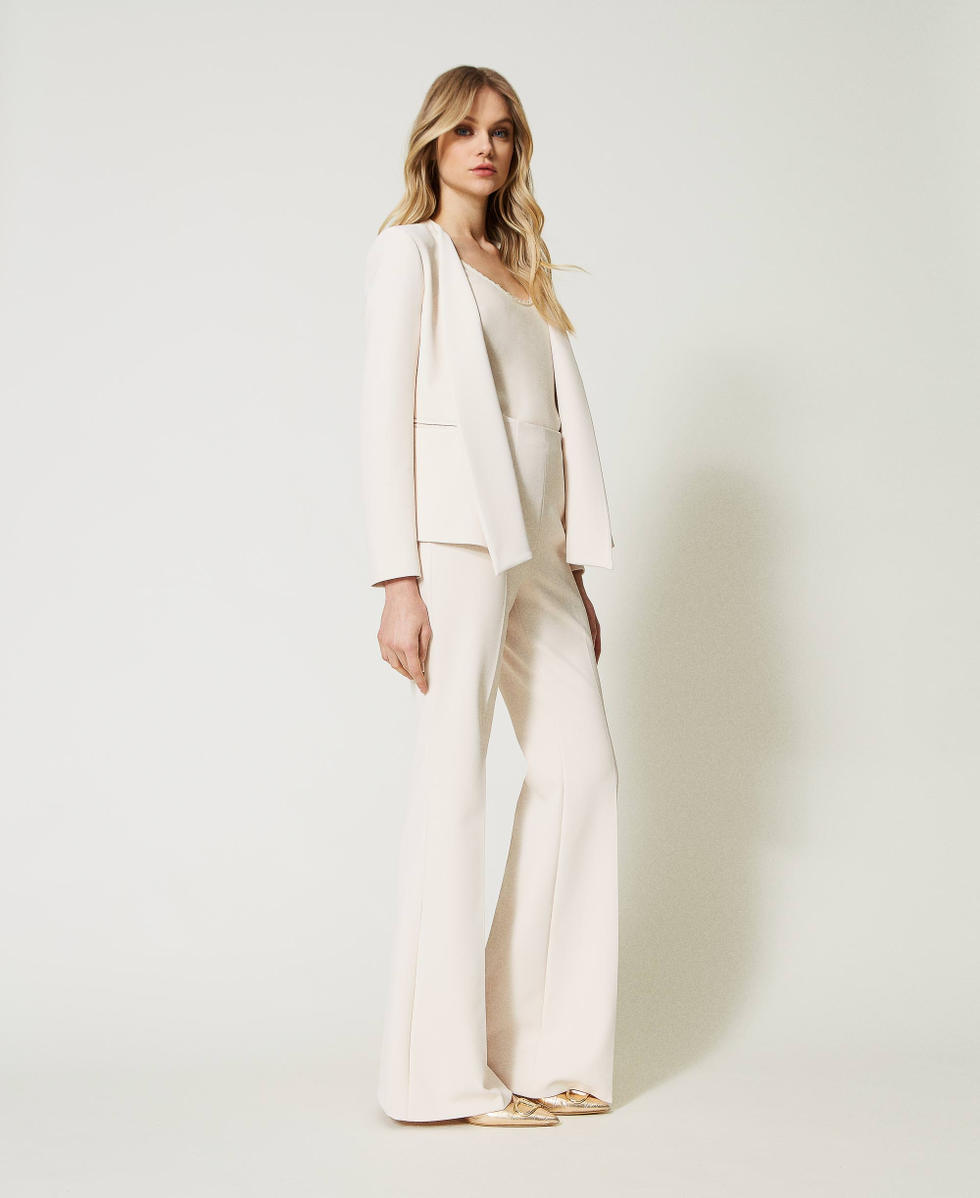 Pantalon pince blanc femme sales