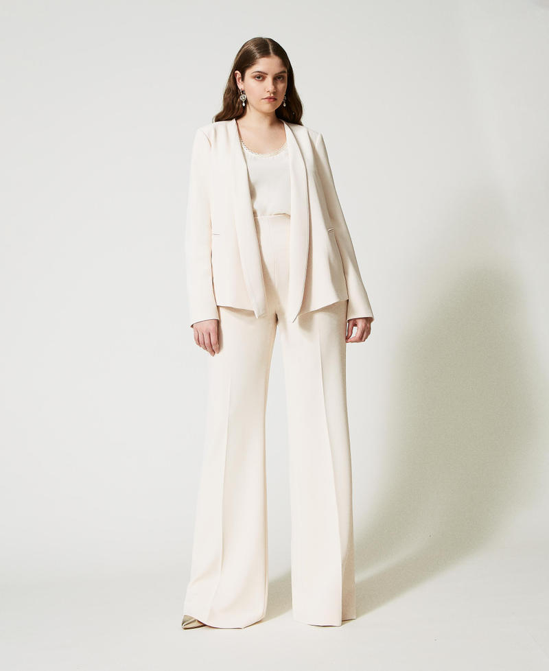 Crêpe cady open blazer Ivory Woman 231TP2775_00018_05