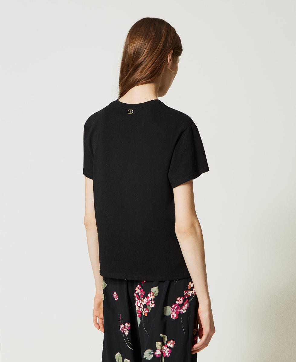 エンボス プロフィール フォックス オーバーサイズ Tシャツ