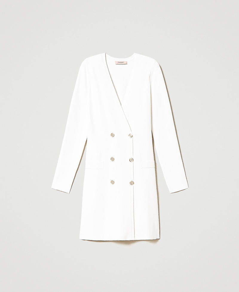 Knitted double-breasted dress