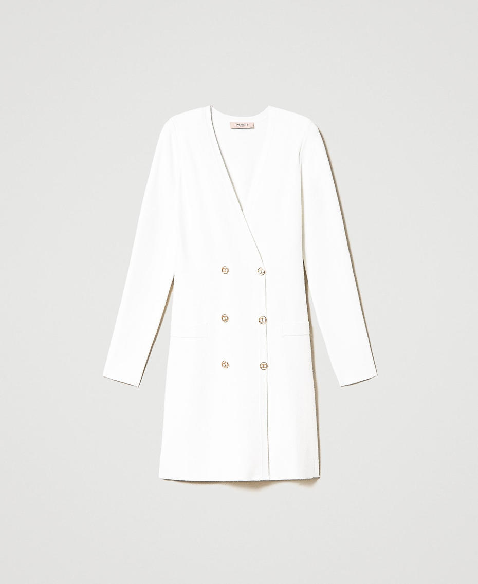 Knitted double-breasted dress