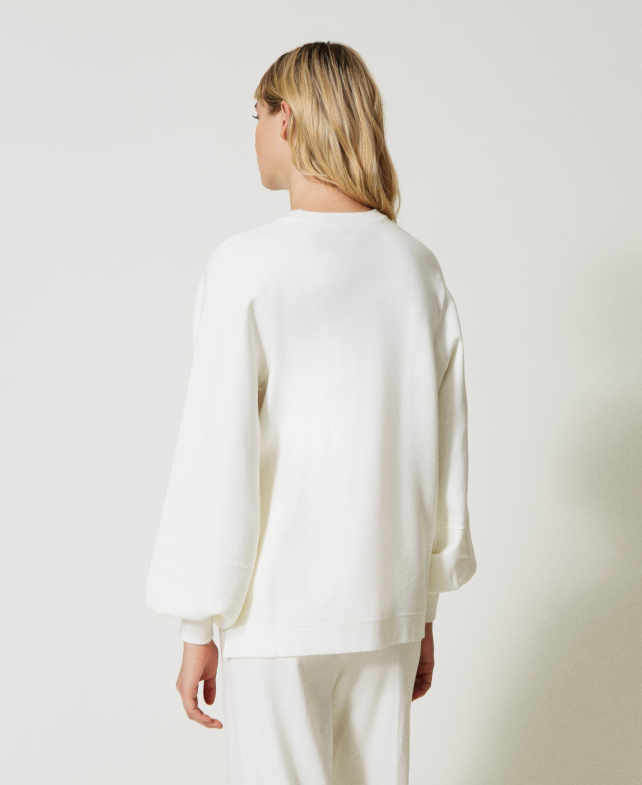 Jumper with side slits White Snow Woman 231TP3103_00282_03