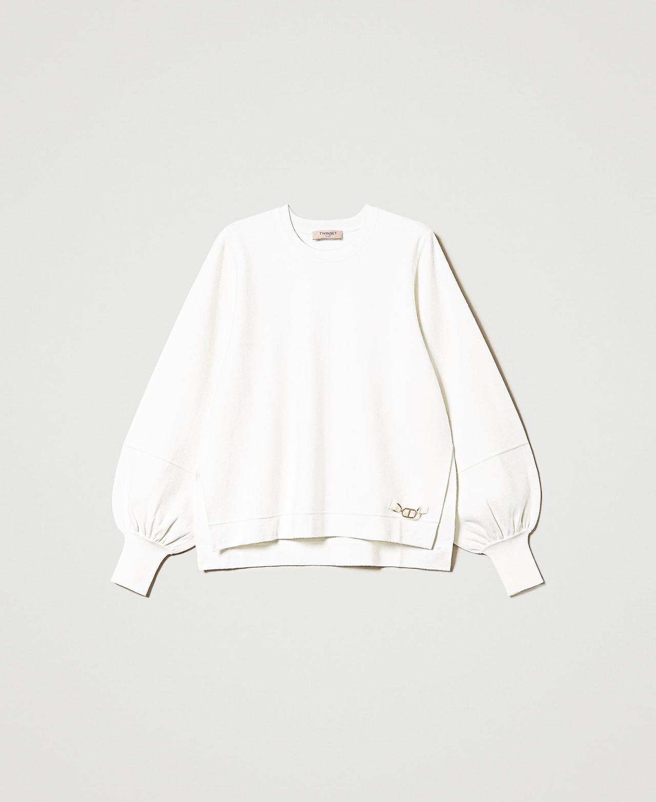 Jumper with side slits White Snow Woman 231TP3103_00282_0S