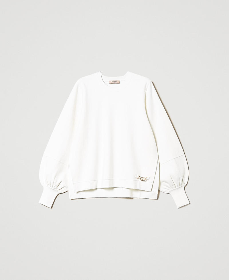 Jumper with side slits White Snow Woman 231TP3103_00282_0S