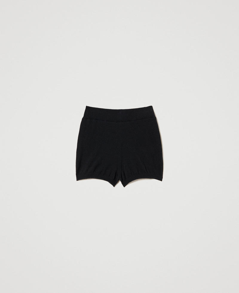 Shorts in maglia seamless Nero Donna 231TP3188-0S