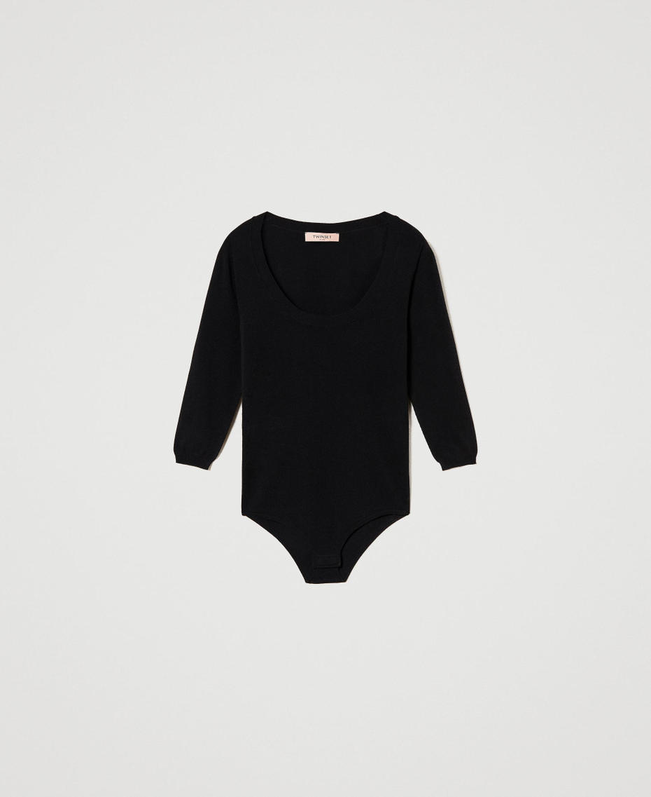 Body de punto sin costuras Negro Mujer 231TP318A_00006_S0