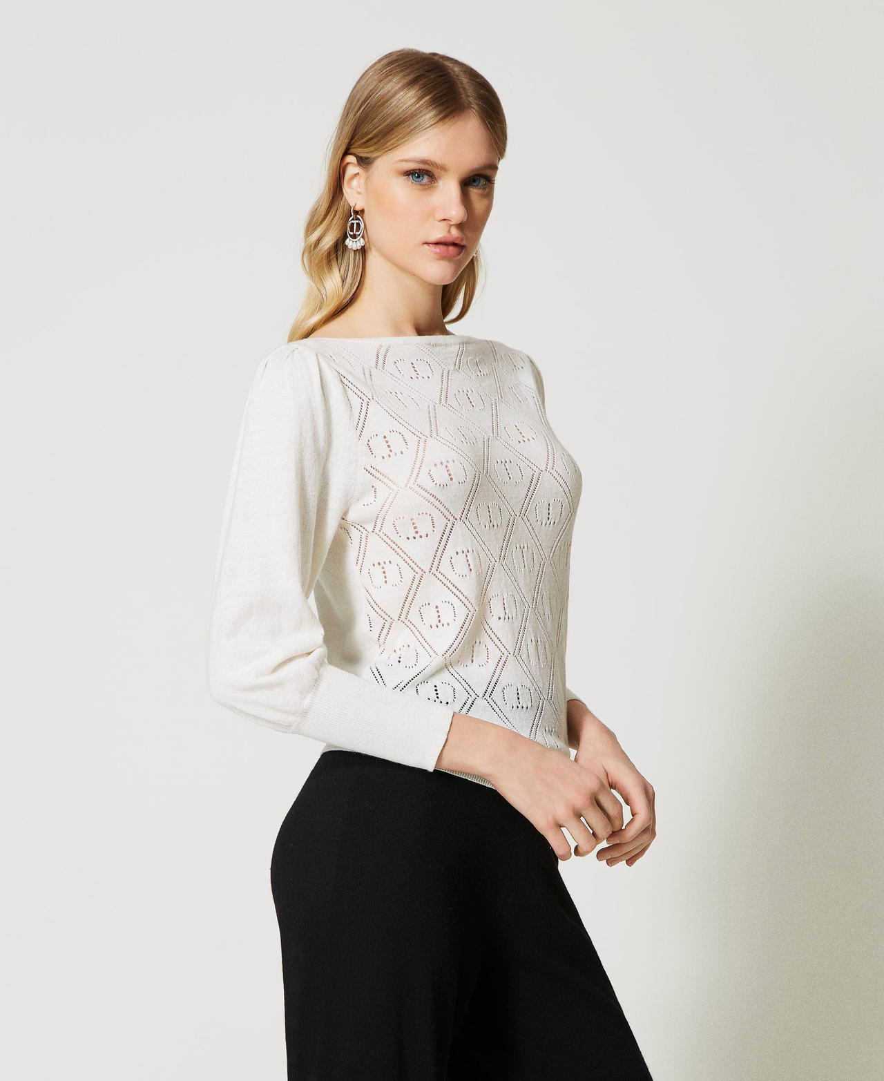 Maglia con Oval T e maniche a tre quarti