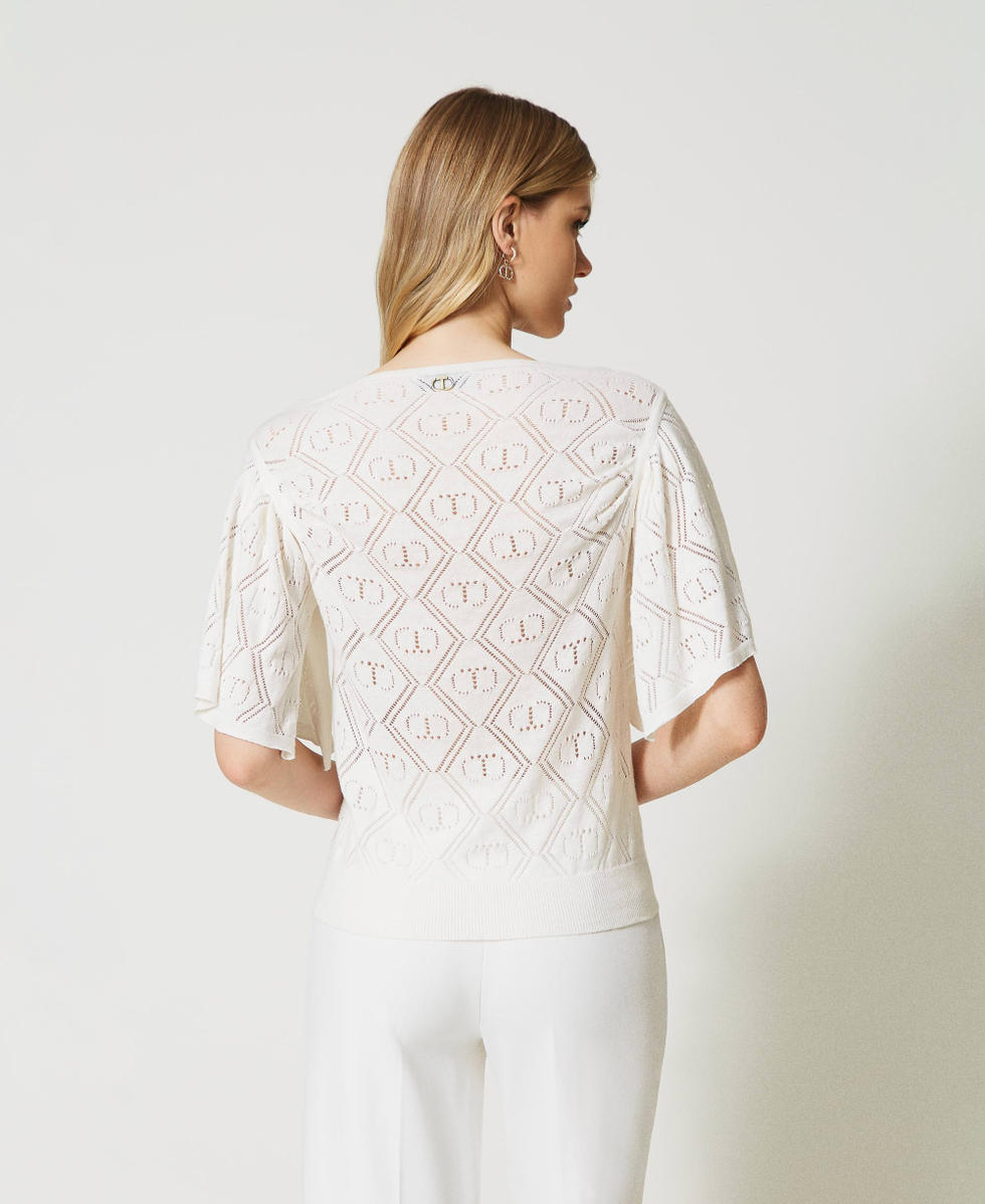 Ladies white short sleeve jumper outlet