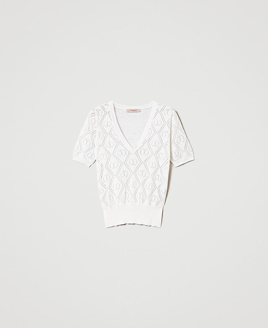 Pull avec Oval T et encolure en V